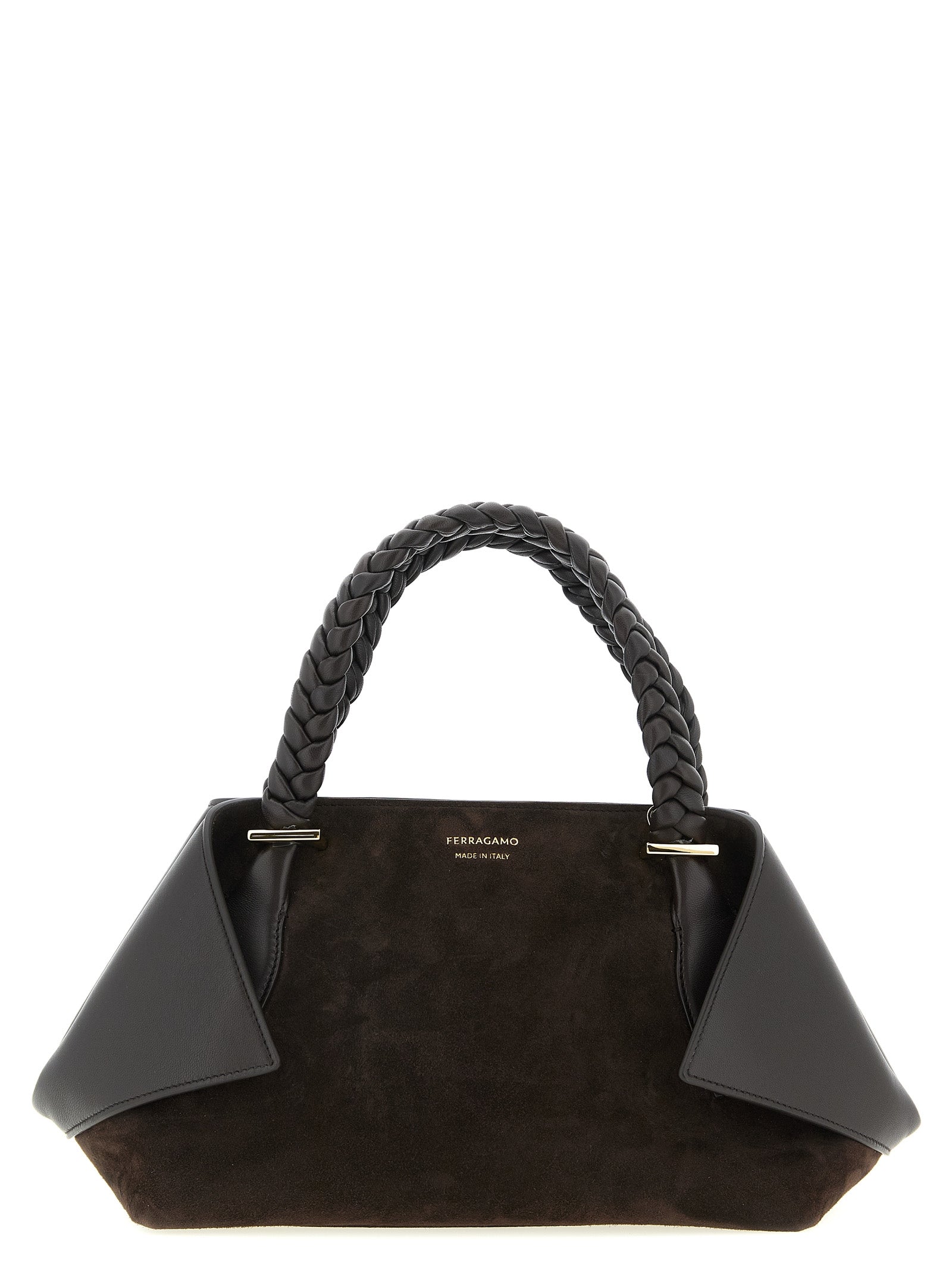 2-in-1 Shoulder & Crossbody Handbag by Ferragamo for women in suede leather brown features a exquisite silhouette, showcasing a secure zipper and exquisite with versatile crossbody-strap, shoulder-strap, adjustable-strap & handle for a exquisite finish.
