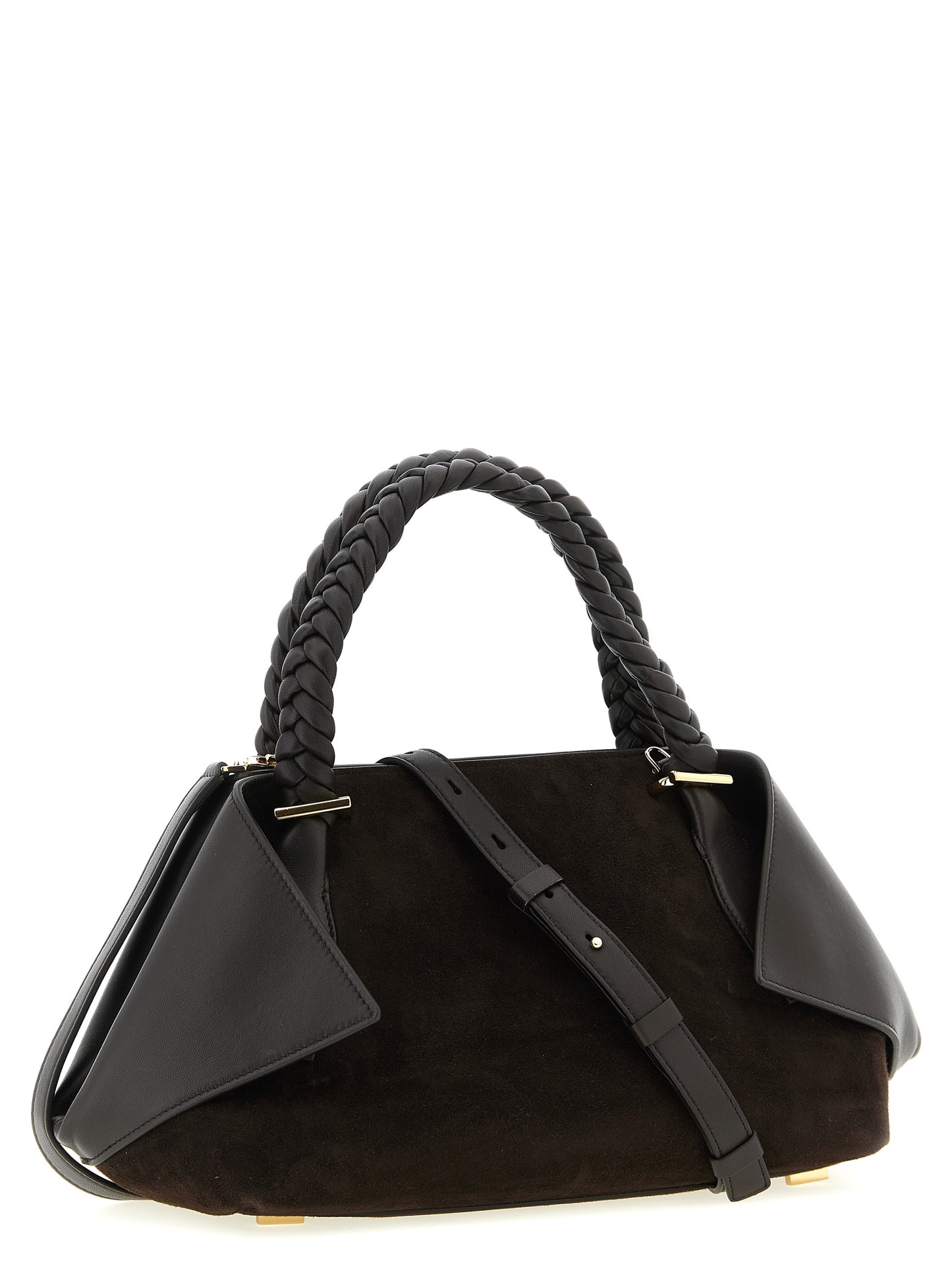 2-in-1 Shoulder & Crossbody Handbag by Ferragamo for women in suede leather brown features an refined silhouette, showcasing a secure zipper, ample , and versatile crossbody-strap, shoulder-strap, adjustable-strap & handle for a sophisticated refined aesthetic.