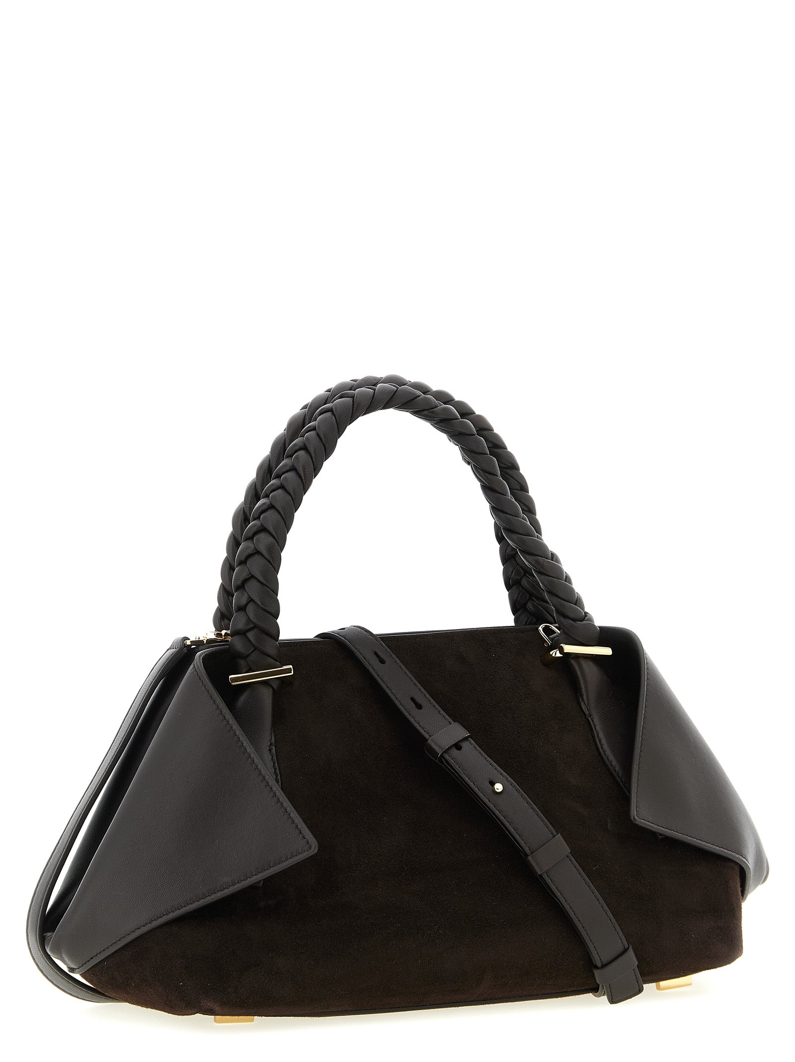 2-in-1 Shoulder & Crossbody Handbag by Ferragamo for women in suede leather brown features an refined silhouette, showcasing a secure zipper, ample , and versatile crossbody-strap, shoulder-strap, adjustable-strap & handle for a sophisticated refined aesthetic.