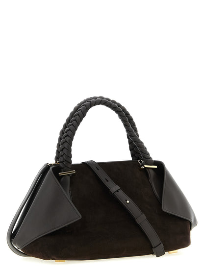 2-in-1 Shoulder & Crossbody Handbag by Ferragamo for women in suede leather brown features an refined silhouette, showcasing a secure zipper, ample , and versatile crossbody-strap, shoulder-strap, adjustable-strap & handle for a sophisticated refined aesthetic.