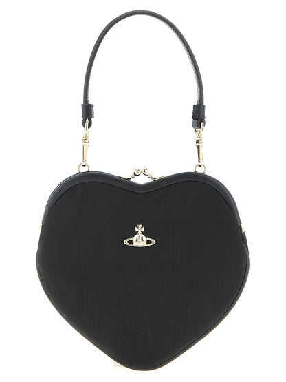 Flap Clutch Handbag by Vivienne Westwood for women in raffia viscose & leather black & signature features an refined silhouette, showcasing a secure snap, ample , and versatile crossbody-strap, shoulder-strap & handle for a sophisticated refined aesthetic.