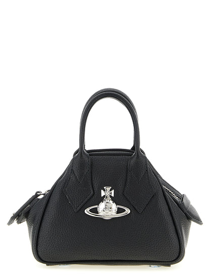 Mini Handbag by Vivienne Westwood for women in polyurethane leather black features a ornamental silhouette, showcasing a secure zipper, ample , and ornamental shoulder-strap, adjustable-strap & handle for a sophisticated look.