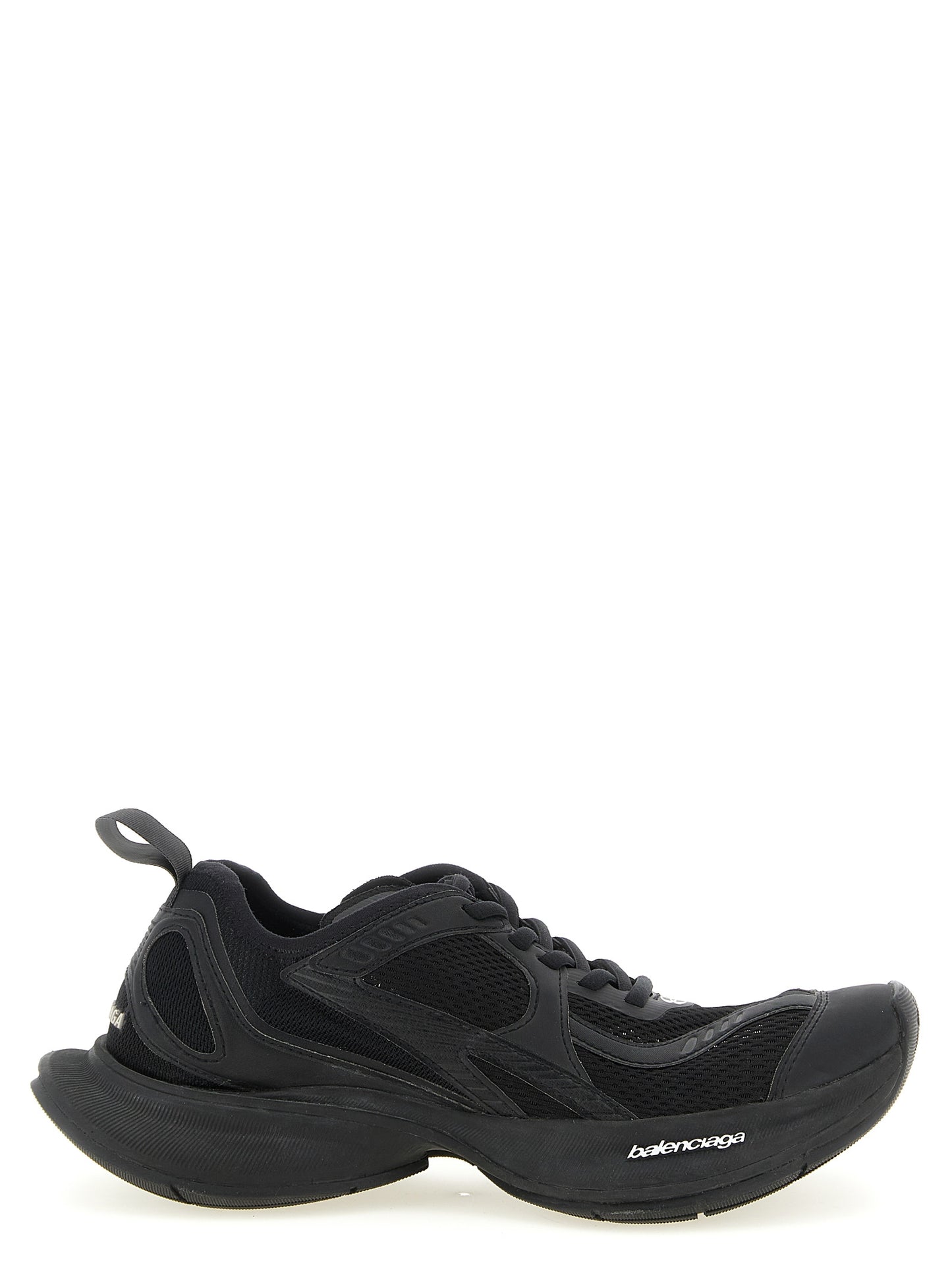 Athletic Sneakers by Balenciaga for women in tu polyester polyurethane & nylon black features an exquisite silhouette, showcasing the premium athletic style of the Women's Athletic TU Polyester Polyurethane & Nylon Sneakers with an exquisite finish.