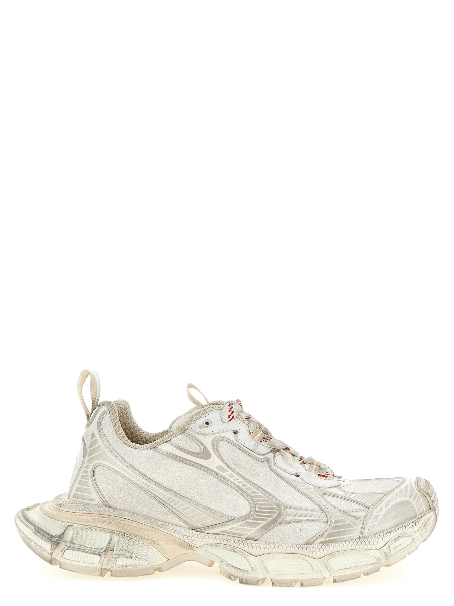 Athletic Sneakers by Balenciaga for women in polyester polyurethane & polyethylene silver features an effortless chic silhouette, showcasing the signature athletic style of the Women's Athletic Polyester Polyurethane & Polyethylene Sneakers collection with a truly effortless chic finish.