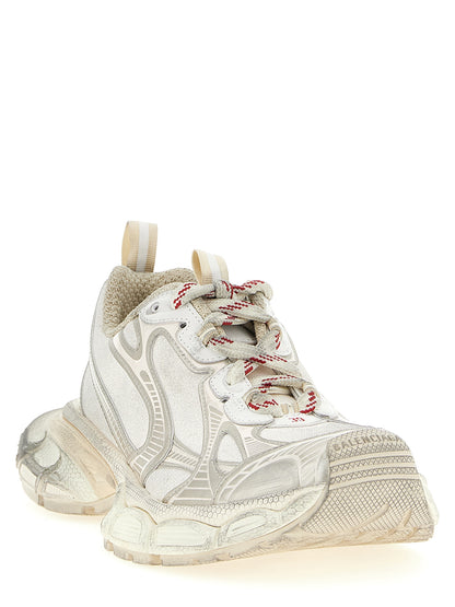 Athletic Sneakers by Balenciaga for women in polyester polyurethane & polyethylene silver showcases an impeccable silhouette, defined by an impeccable athletic style design that perfectly captures the essence of the Women's Athletic Polyester Polyurethane & Polyethylene Sneakers.