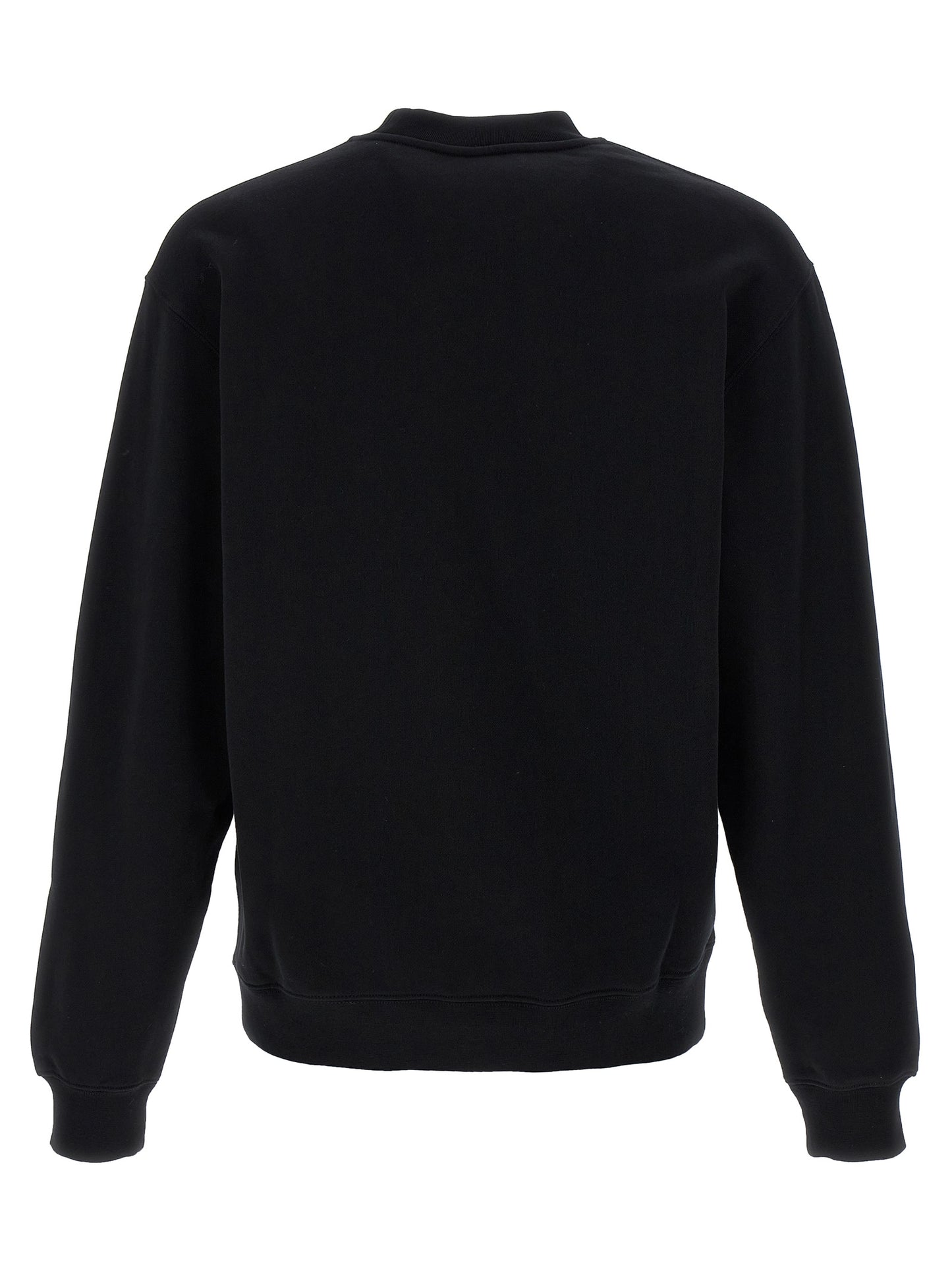 Sweatshirt by Jacquemus for men in cotton black presents a smart casual silhouette, featuring a smart casual crew neckline and for a sophisticated look.