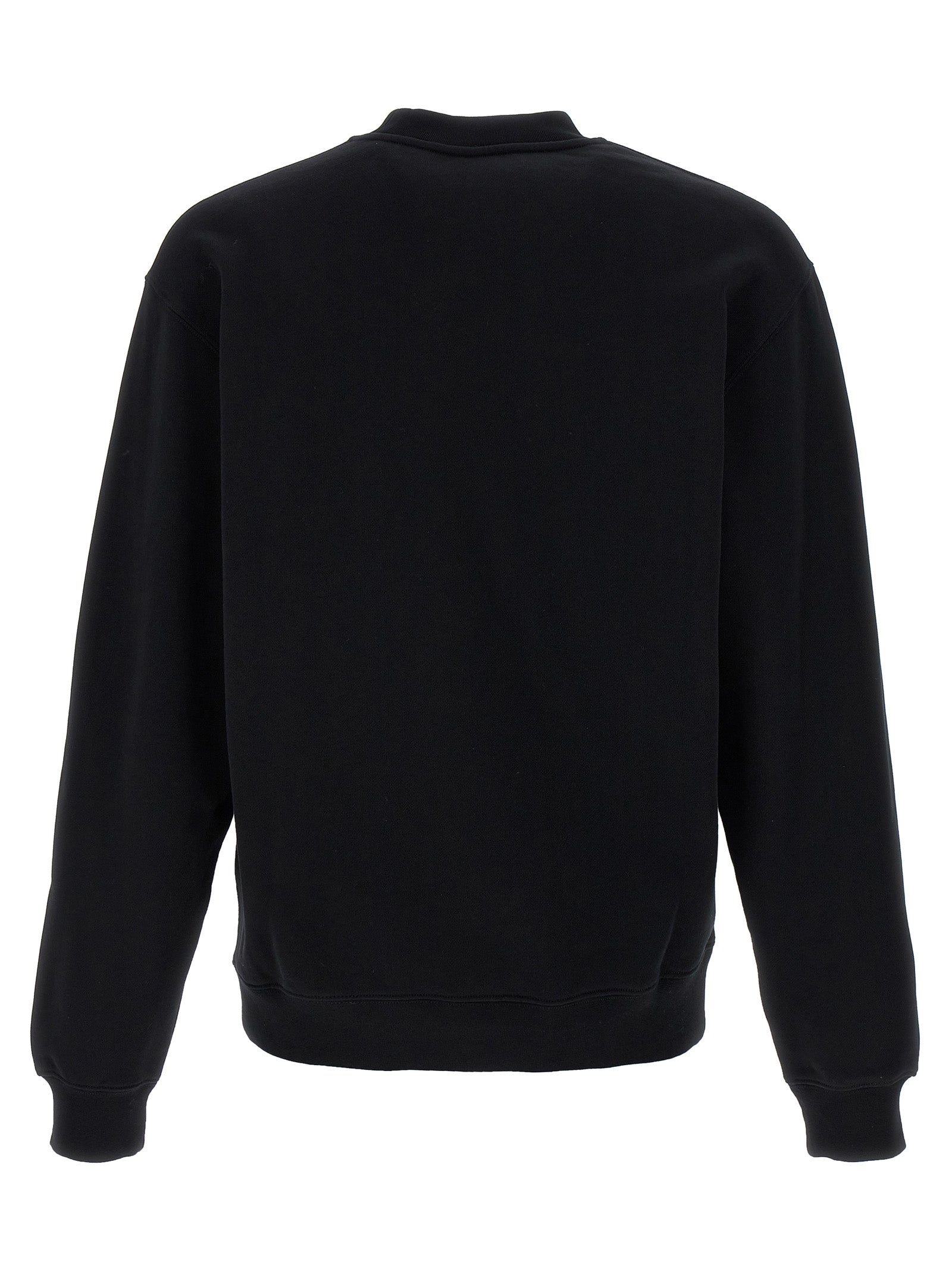 Sweatshirt by Jacquemus for men in cotton black presents a smart casual silhouette, featuring a smart casual crew neckline and for a sophisticated look.