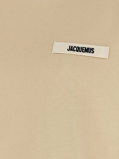 Sweatshirt by Jacquemus for men in cotton beige features an enviable silhouette, showcasing a premium and refined crew neckline for a truly enviable finish.