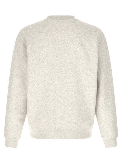 Sweatshirt by Jacquemus for men in cotton gray presents a smart casual silhouette, featuring a smart casual crew neckline and for a sophisticated look.