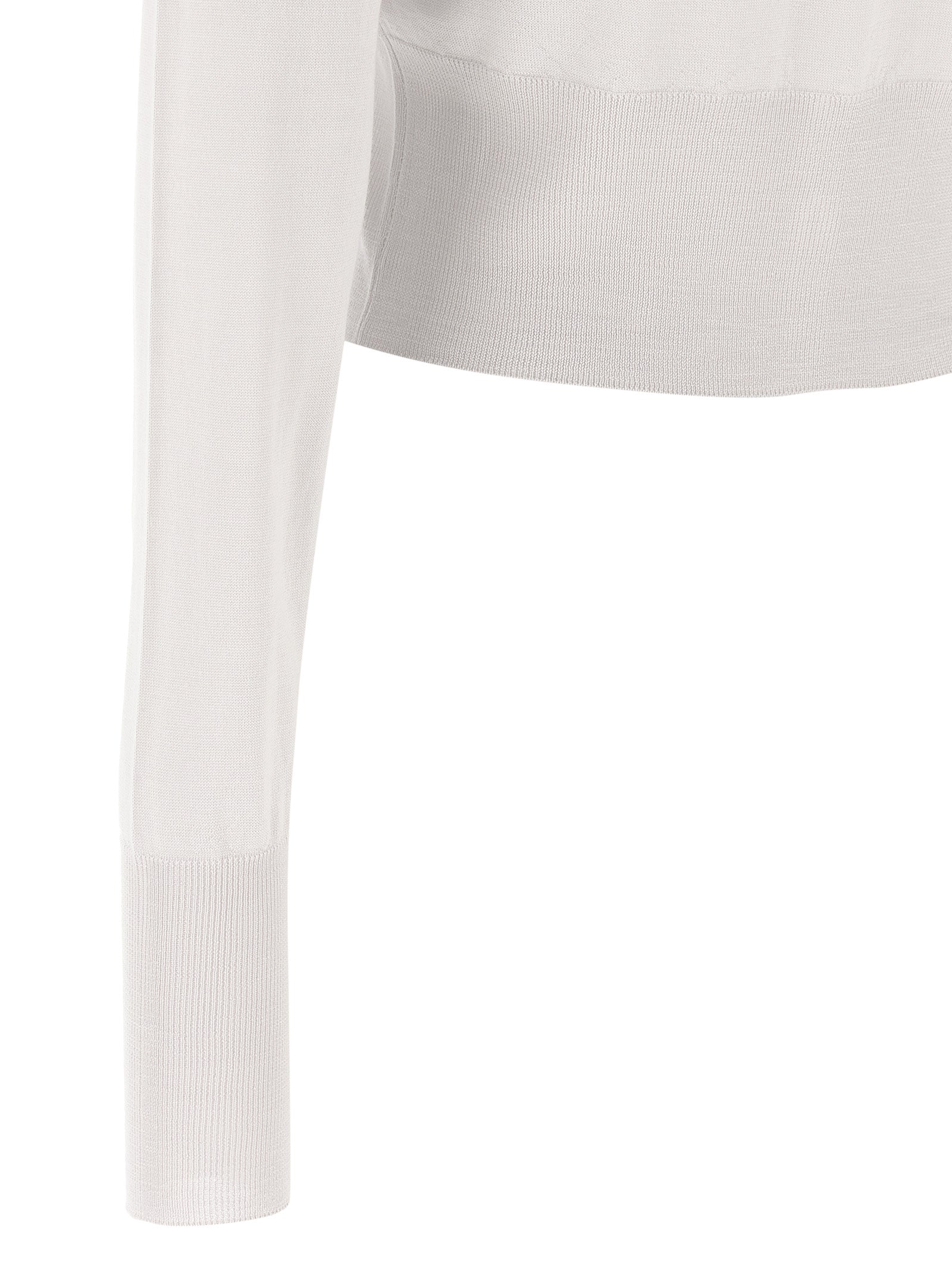 Cardigan by Vivienne Westwood for women in wool & silk gray features an impeccable silhouette, showcasing a sophisticated and detail for a truly impeccable finish.