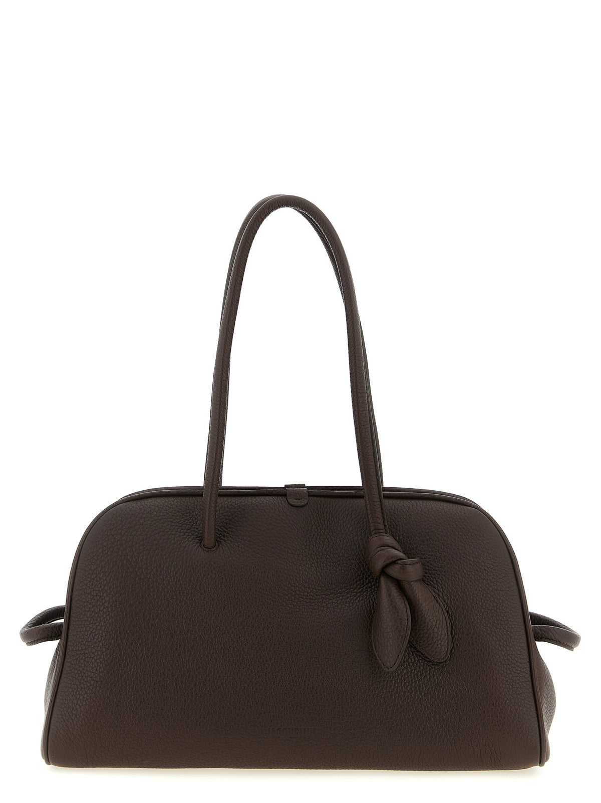 Jacquemus Le Turismo Bos Taurus Calf Suede Leather Shoulder Bowling Bag - Brown Natural