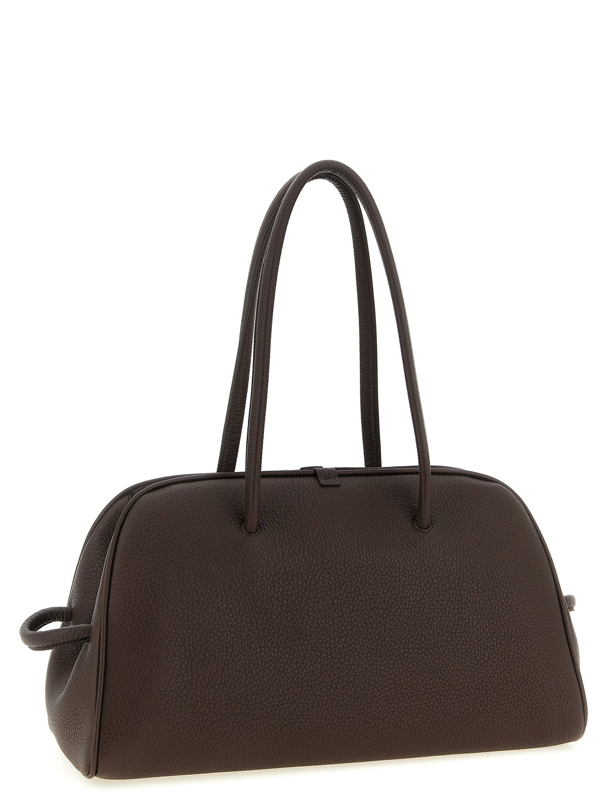 Jacquemus Le Turismo Bos Taurus Calf Suede Leather Shoulder Bowling Bag - Brown Natural