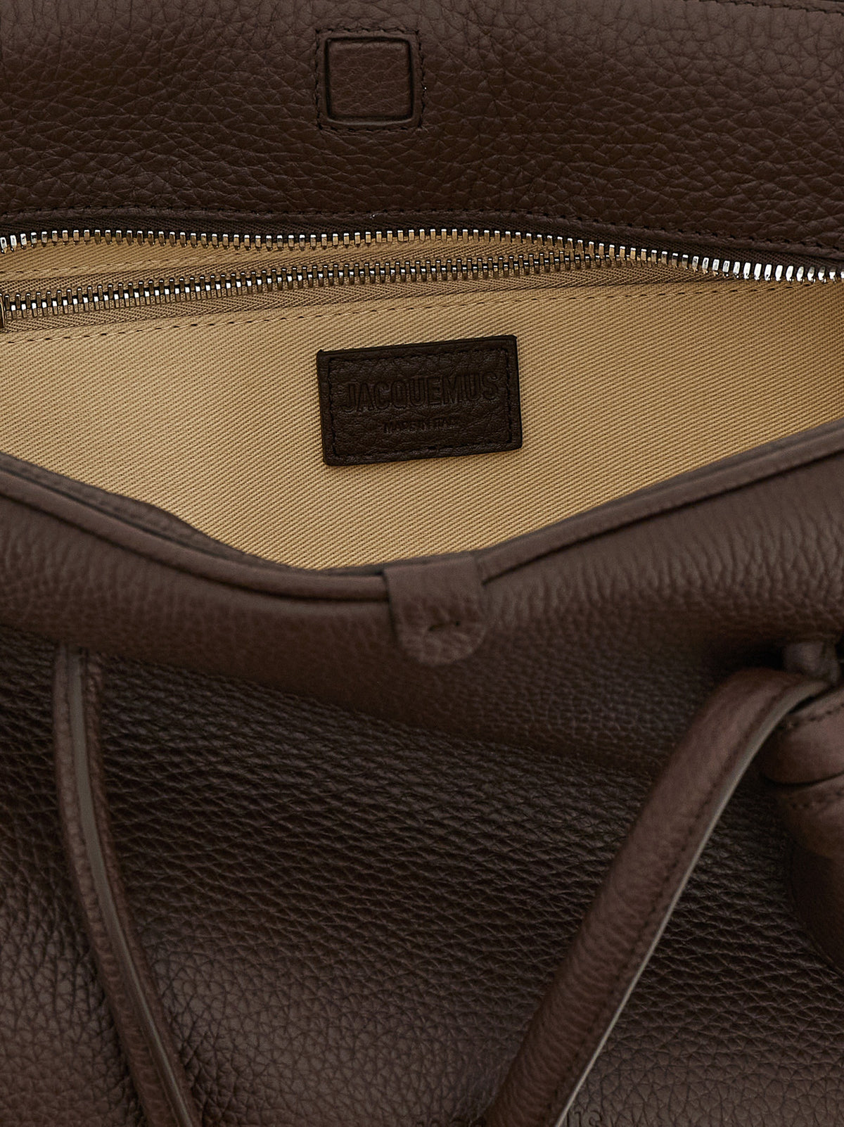 Jacquemus Le Turismo Bos Taurus Calf Suede Leather Shoulder Bowling Bag - Brown Natural