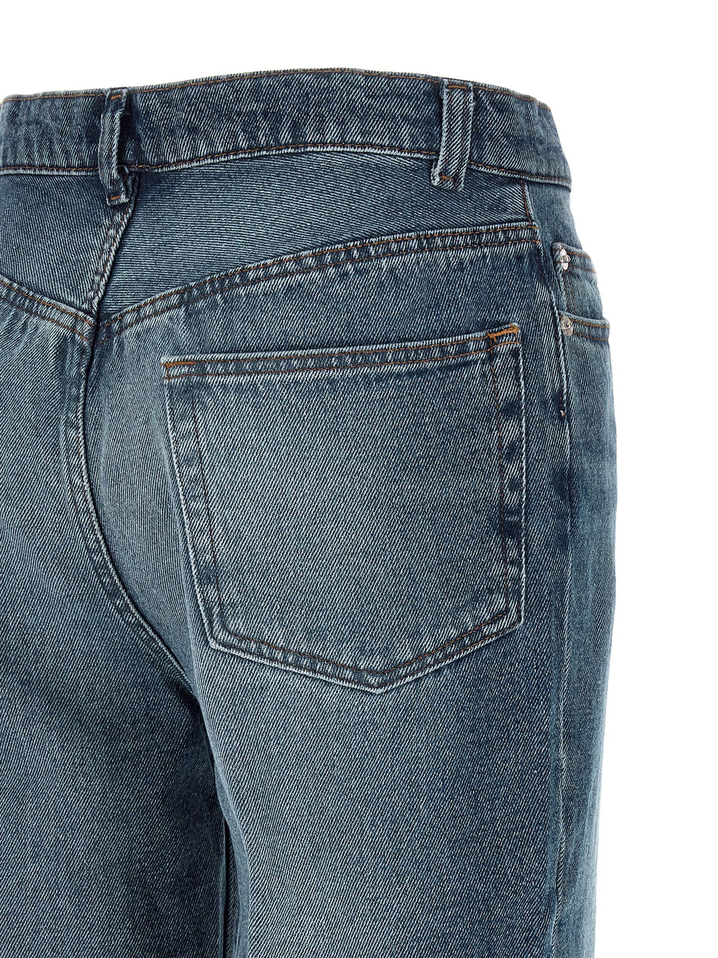Jeans by A.P.C. for women in denim cotton blue features an refined tailoring silhouette, showcasing a premium flared with a high rise and long cut for a refined tailoring look.