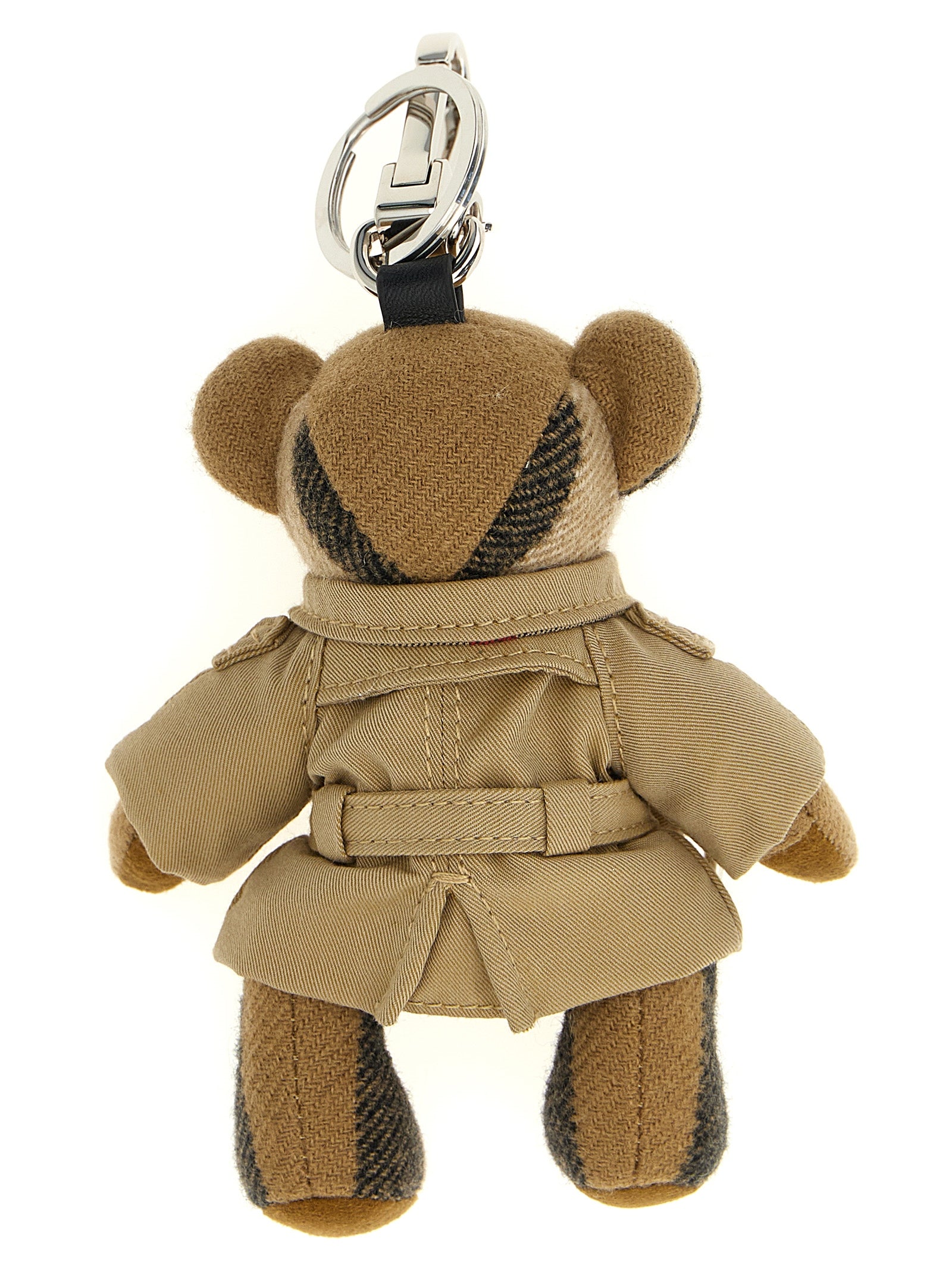 Keychain by Burberry for women in wool cotton and multicolor showcases a artisanal design, artfully incorporating , , and for a artisanal finish.