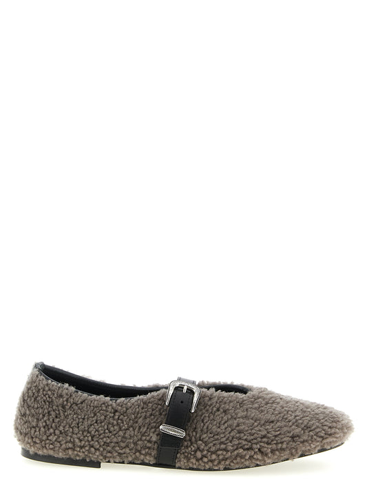 Ballet Flat Shoes by KATE CATE for women in plush bos taurus calfskin leather gray showcases a enchanting silhouette as part of the Kate Women's Plush Bos Taurus Calfskin Leather Ballet Flat Shoes collection, defined by a enchanting almond toe style and for a enchanting look.