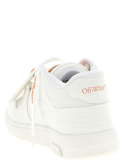 Athletic Sneakers by Off-White for women in tu polyester orange, white & signature features an timeless silhouette from the Women's Athletic TU Polyester Sneakers collection, showcasing a timeless athletic style for a timeless look.