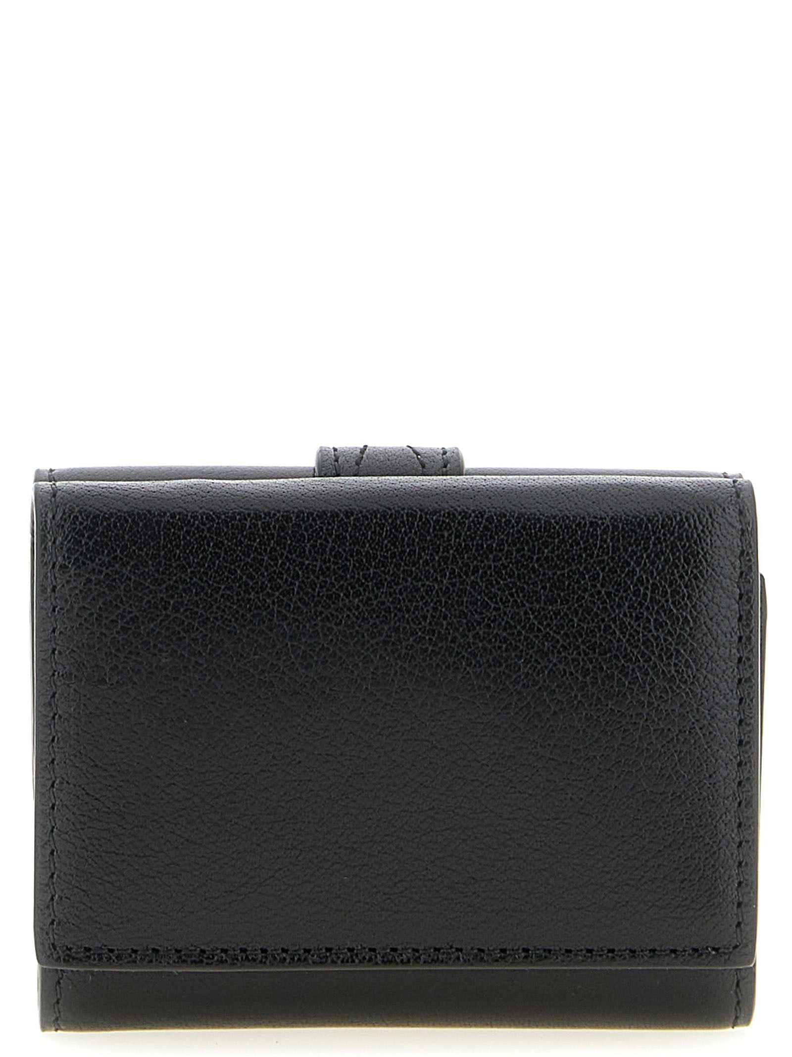 Cardholder Card Case by Chloé for women in brass & buffalo leather black & gold features a refined silhouette, showcasing the elegant lines of the Paddington Brass & Buffalo Leather Cardholder Card Case alongside premium card-organization trifold for a refined finish.