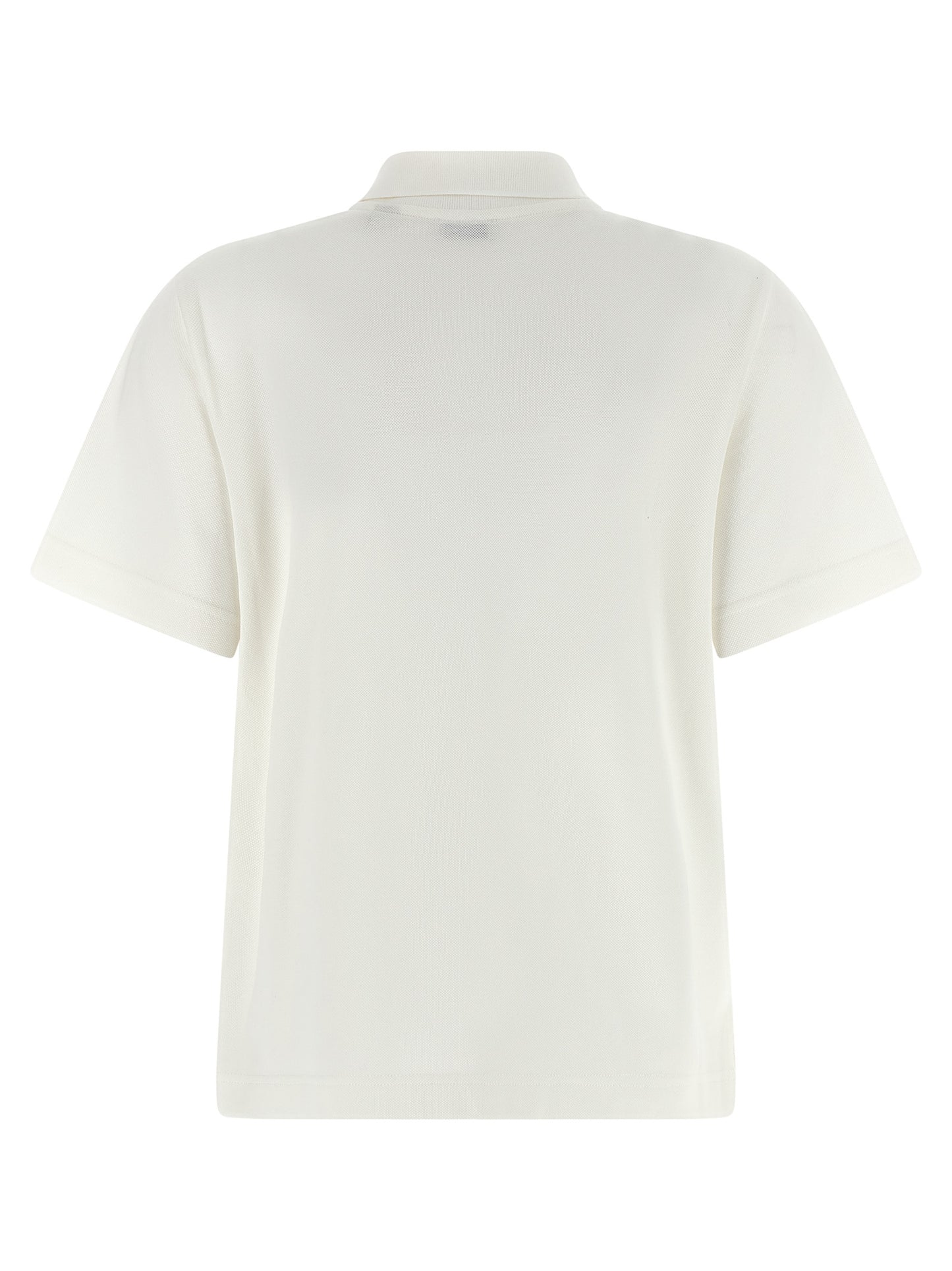 Polo Shirt by Burberry for women in cotton white presents a crisp silhouette, artfully detailed with a crisp and crisp .