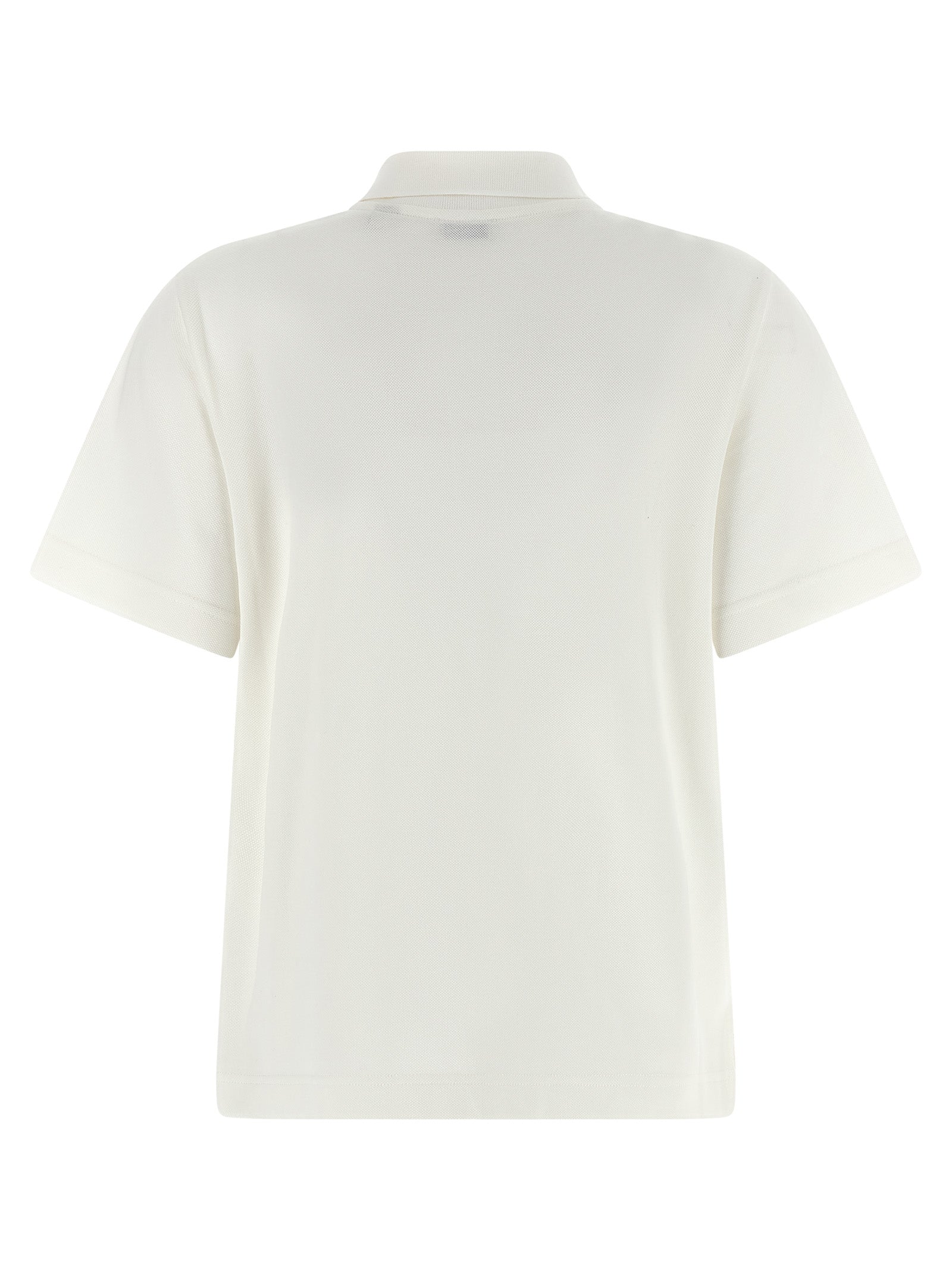 Polo Shirt by Burberry for women in cotton white presents a crisp silhouette, artfully detailed with a crisp and crisp .
