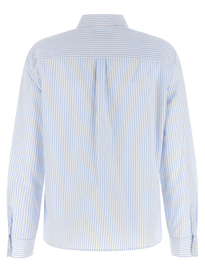 Max Mara Blue Cotton Blouse