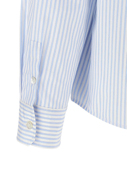 Max Mara Blue Cotton Blouse