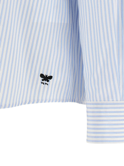 Max Mara Blue Cotton Blouse