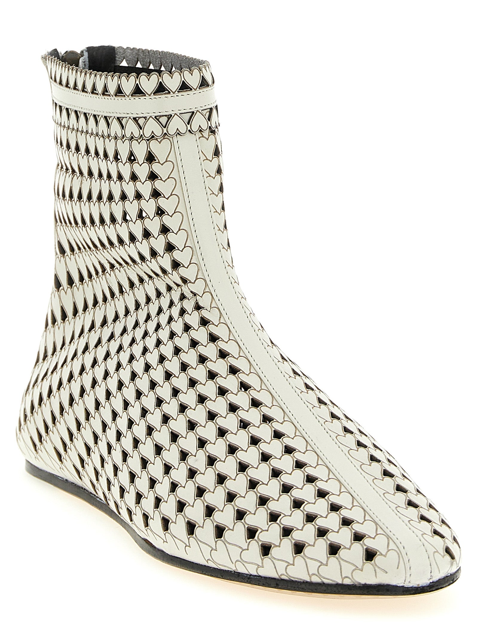 Ankle Boots by Isabel Marant for women in calfskin leather beige showcases a impeccable silhouette as Heart Women's Calfskin Leather Ankle Boots, artfully defined by a impeccable and a impeccable .