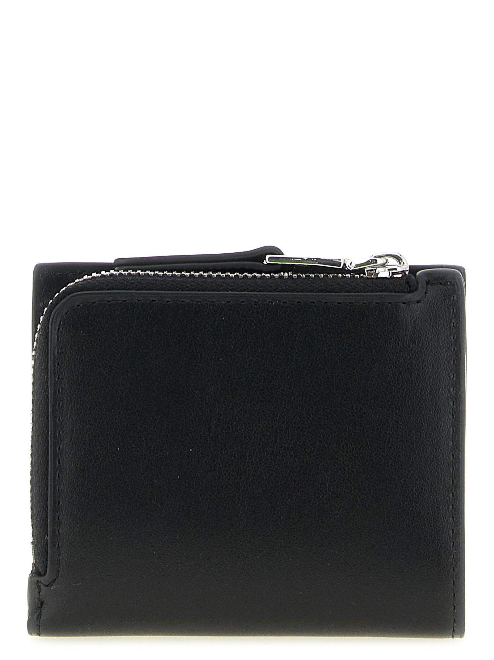 Cardholder Card Case by Diesel for women in leather & metal black & signature features an meticulous design, elegantly showcasing the refined 1 Dr Leather & Metal Cardholder Card Case aesthetic while integrating sophisticated card-organization.