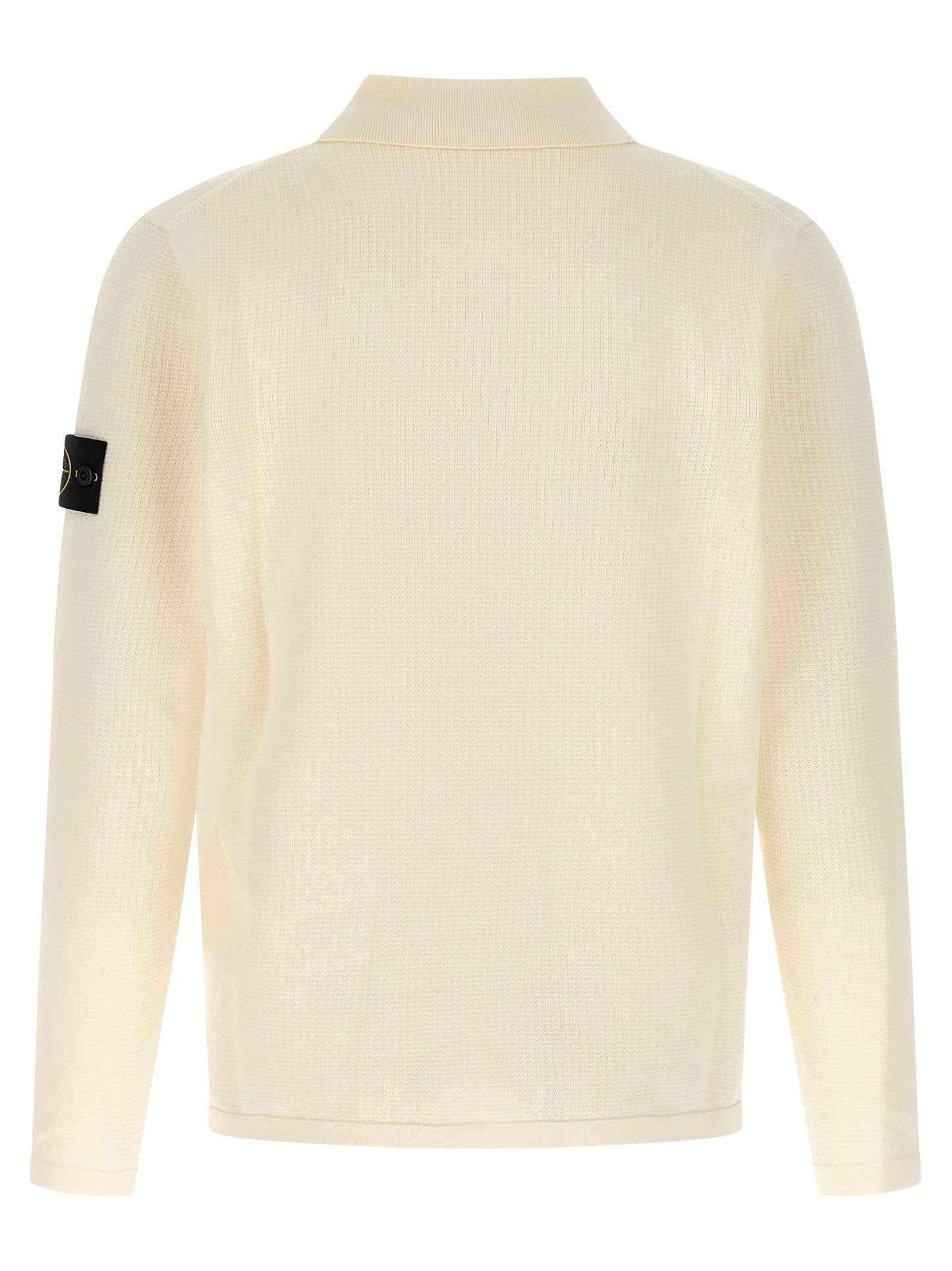Polo Shirt by Stone Island for men in organic cotton beige & signature showcases a enviable silhouette, featuring a refined and for a enviable finish.