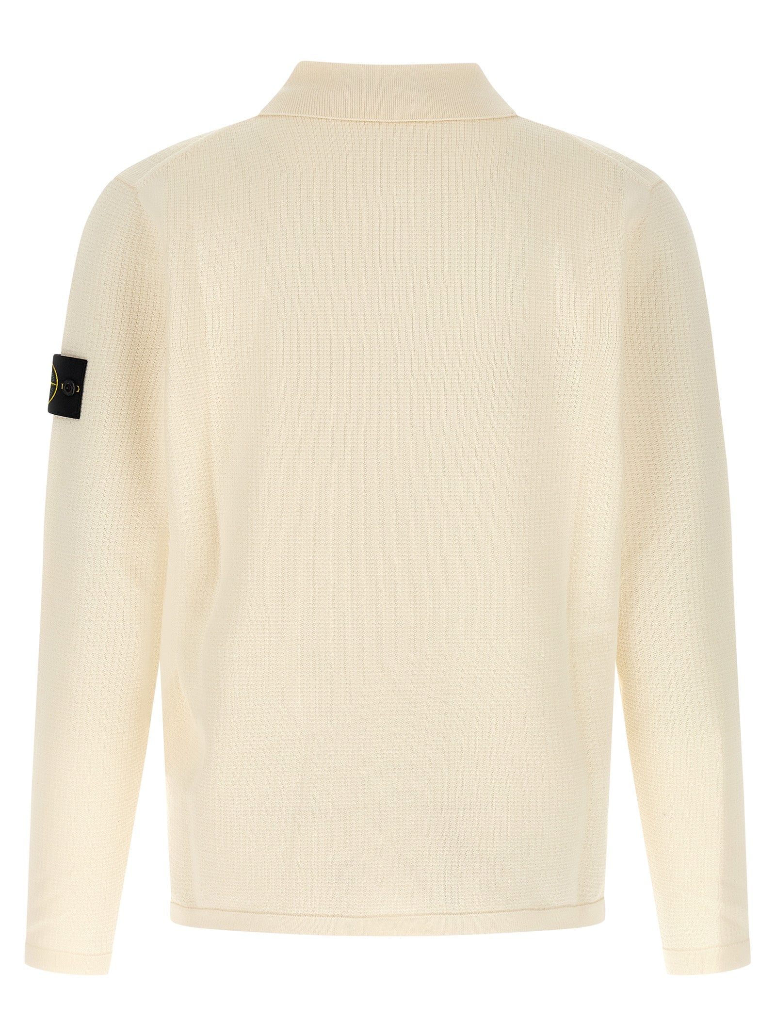 Polo Shirt by Stone Island for men in organic cotton beige & signature showcases a enviable silhouette, featuring a refined and for a enviable finish.