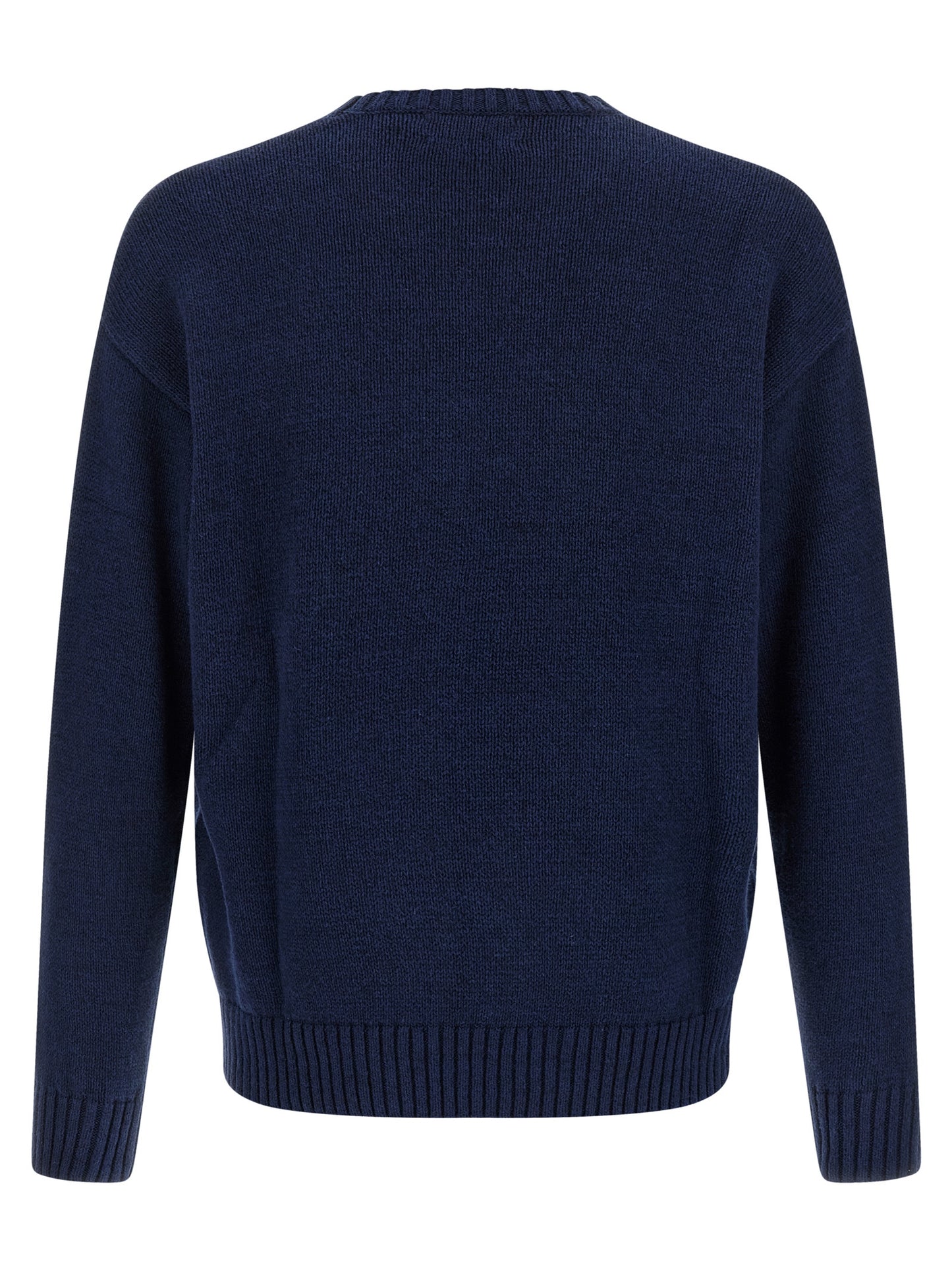 Cardigan by Polo Ralph Lauren for men in linen & cotton blue features an impeccable silhouette, showcasing a sophisticated crew neckline and detail for a truly impeccable finish.