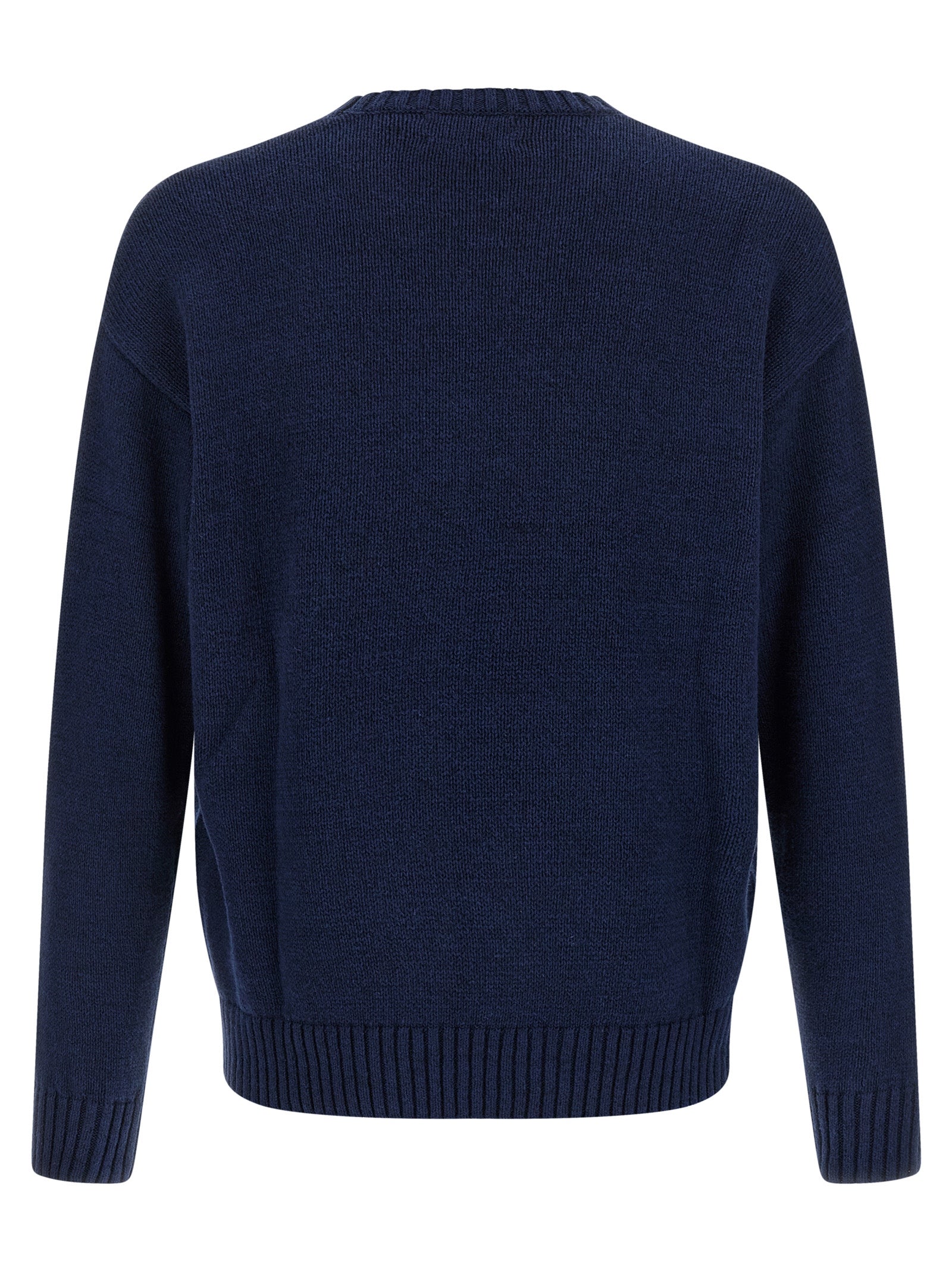 Cardigan by Polo Ralph Lauren for men in linen & cotton blue features an impeccable silhouette, showcasing a sophisticated crew neckline and detail for a truly impeccable finish.