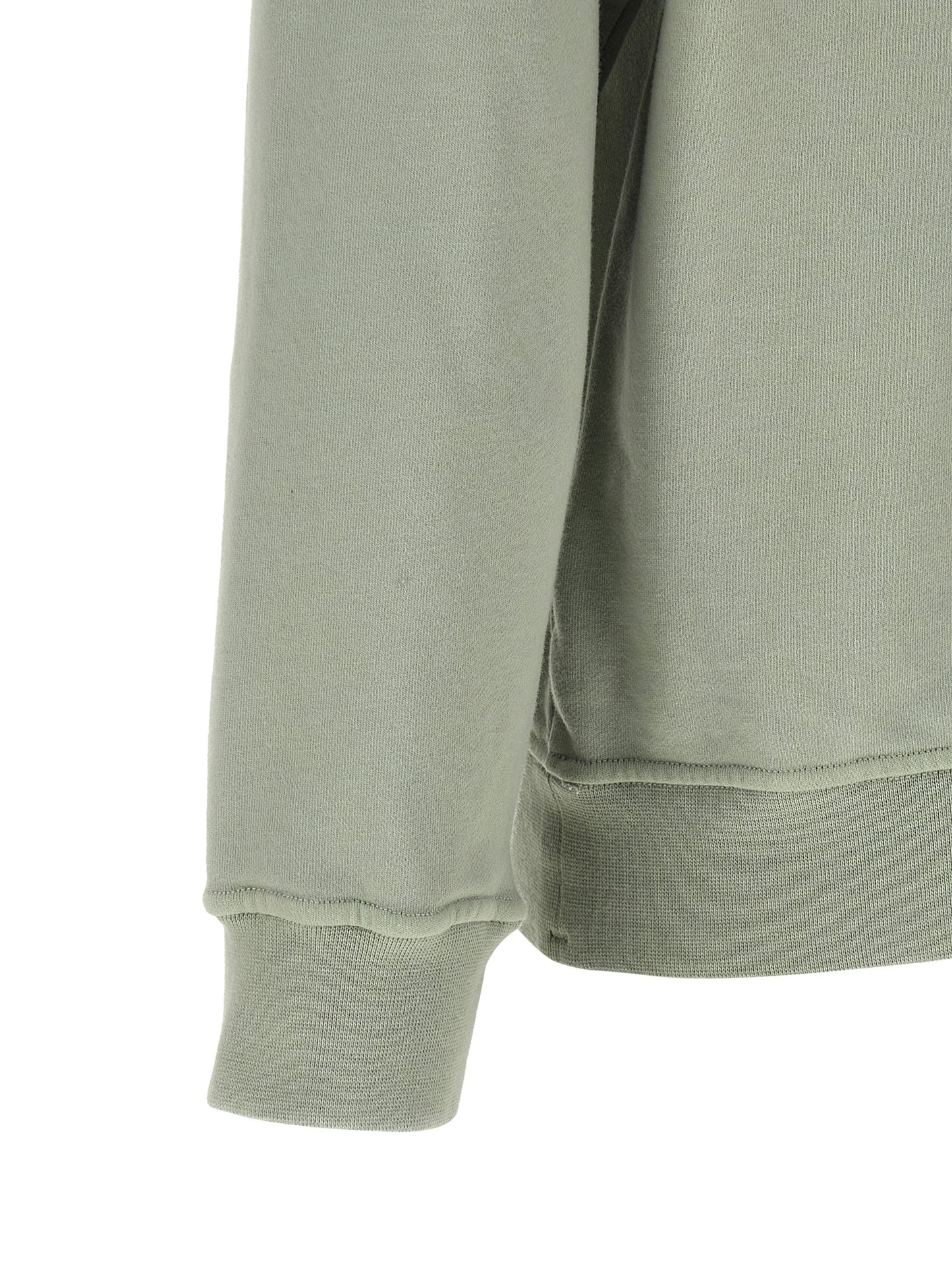 Stone Island Men's Crew Neck Cotton Sweatshirt - Bicolour Green