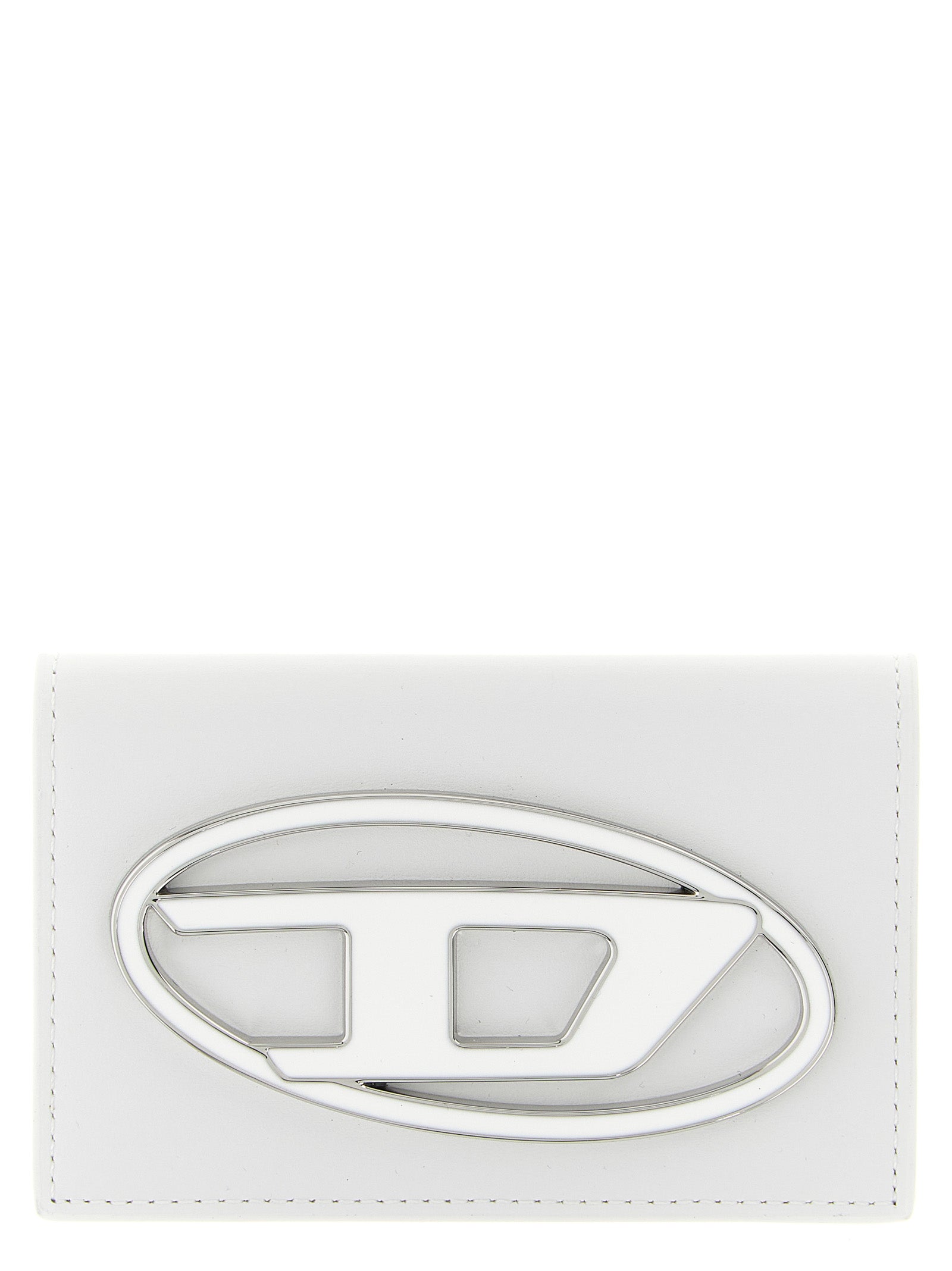 Cardholder Card Case by Diesel for women in polyethylene polyurethane leather white features an refined design, elegantly showcasing the refined Holi D Polyethylene Polyurethane Leather Cardholder Card Case aesthetic while integrating sophisticated card-organization.