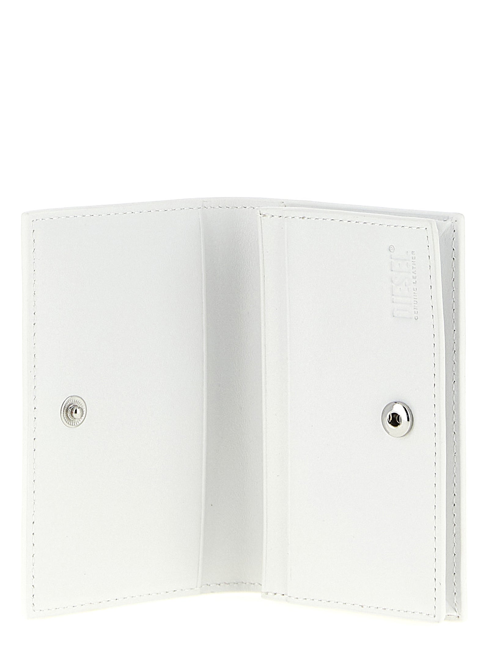 Cardholder Card Case by Diesel for women in polyethylene polyurethane leather white features a refined silhouette, showcasing the elegant lines of the Holi D Polyethylene Polyurethane Leather Cardholder Card Case alongside premium card-organization for a refined finish.