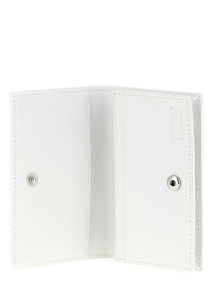 Cardholder Card Case by Diesel for women in polyethylene polyurethane leather white features a refined silhouette, showcasing the elegant lines of the Holi D Polyethylene Polyurethane Leather Cardholder Card Case alongside premium card-organization for a refined finish.