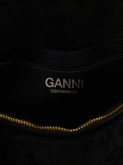 Cardholder Card Case by Ganni for women in stretch viscose black features a polished Lulu Stretch Viscose Cardholder Card Case design with polished card-organization.