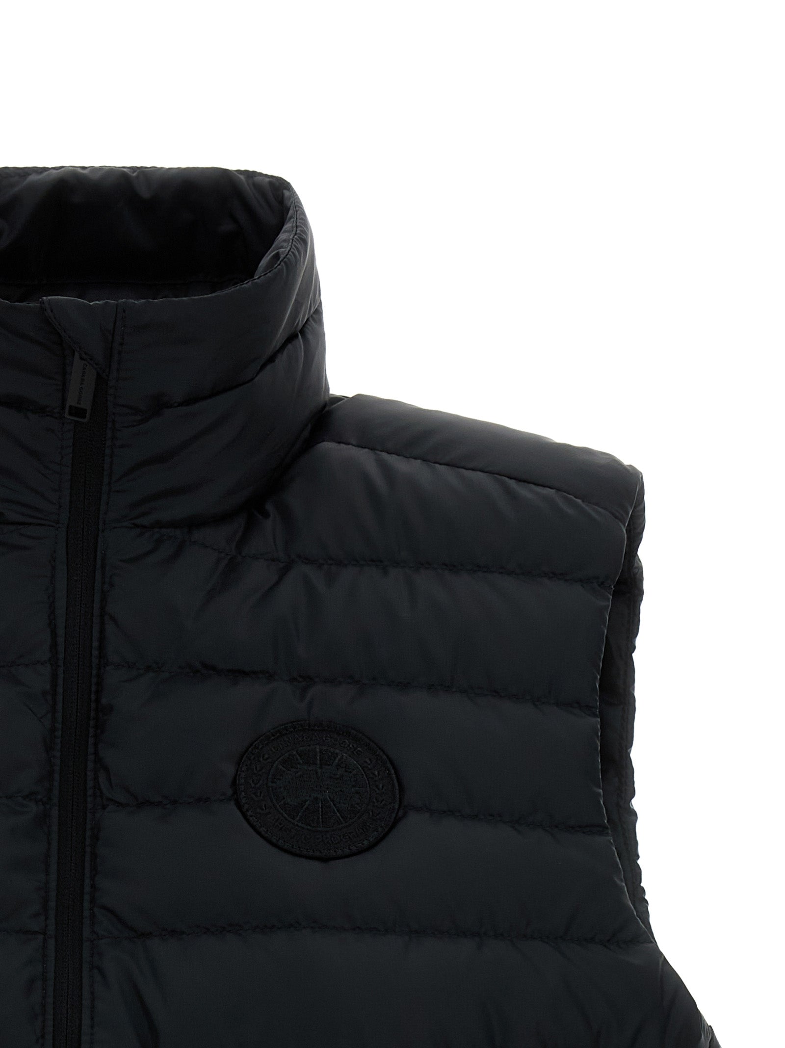Vest by Canada Goose for women in polyamide & feathers black features a stylish silhouette, showcasing distinct pockets & insulated and a refined for a truly stylish finish.