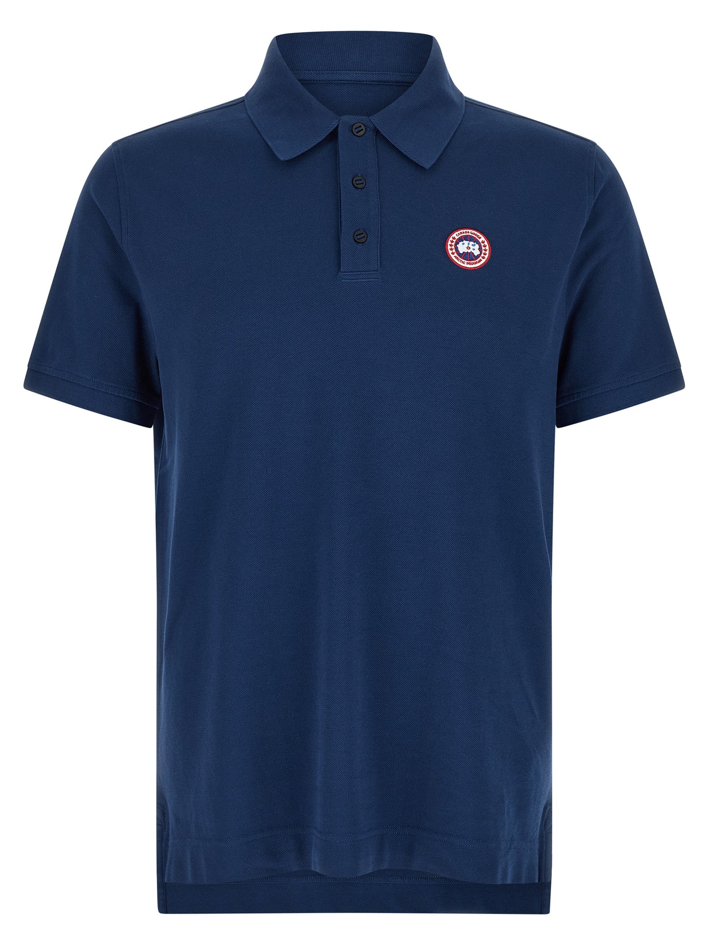 Polo Shirt by Canada Goose for men in cotton blue showcases a enviable silhouette, featuring a refined and short-sleeve for a enviable finish.