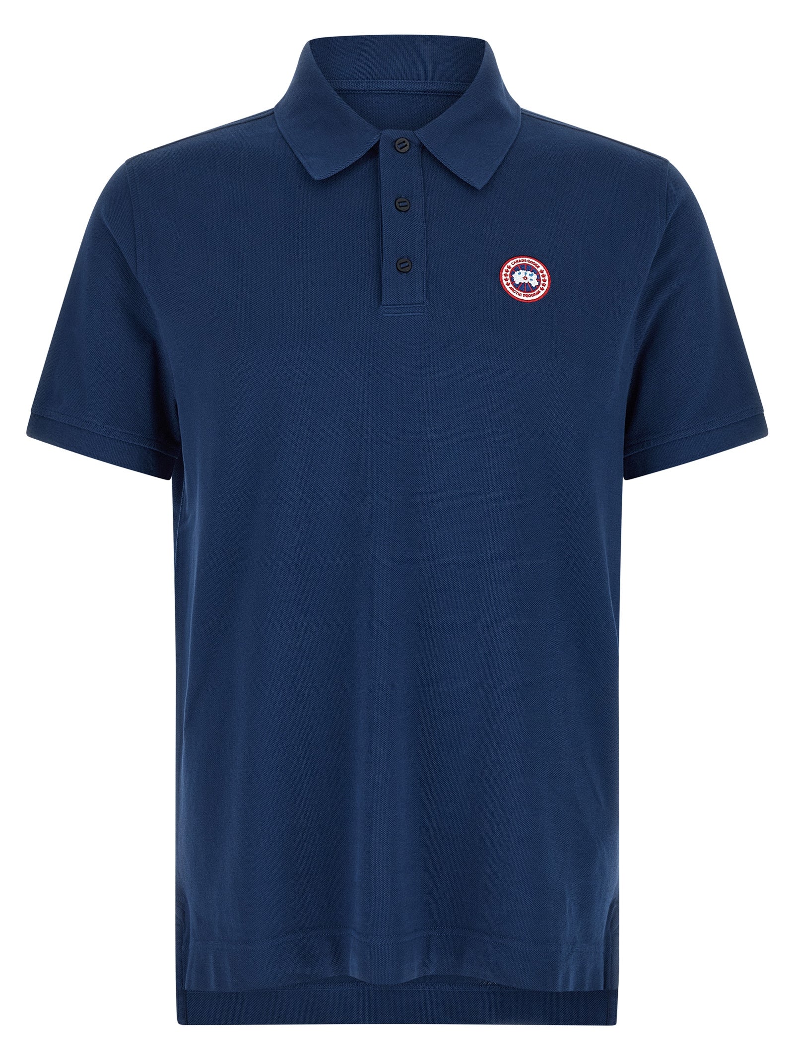 Polo Shirt by Canada Goose for men in cotton blue showcases a enviable silhouette, featuring a refined and short-sleeve for a enviable finish.