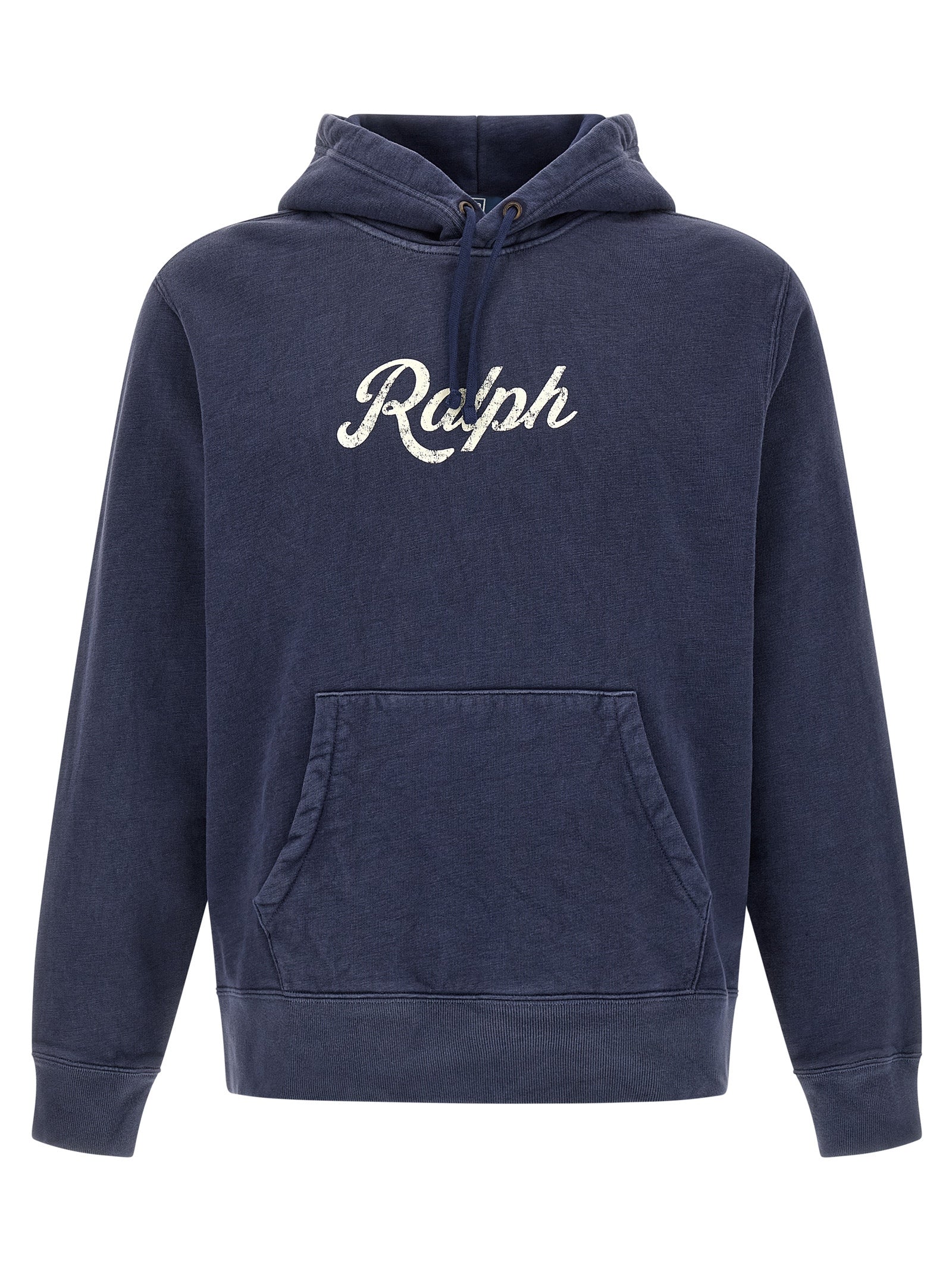 Sweatshirt Hoodie by Polo Ralph Lauren for men in cotton polyester blue & print showcases a city-ready silhouette, artfully detailed with a signature hooded neckline and for a city-ready finish.