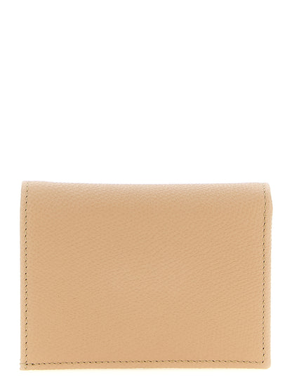 Cardholder Card Case by Valentino Garavani for women in calfskin leather multicolor, pink & signature features a sleek silhouette, showcasing the sleek design of the V Logo Calfskin Leather Cardholder Card Case with functional card-organization for a premium look.