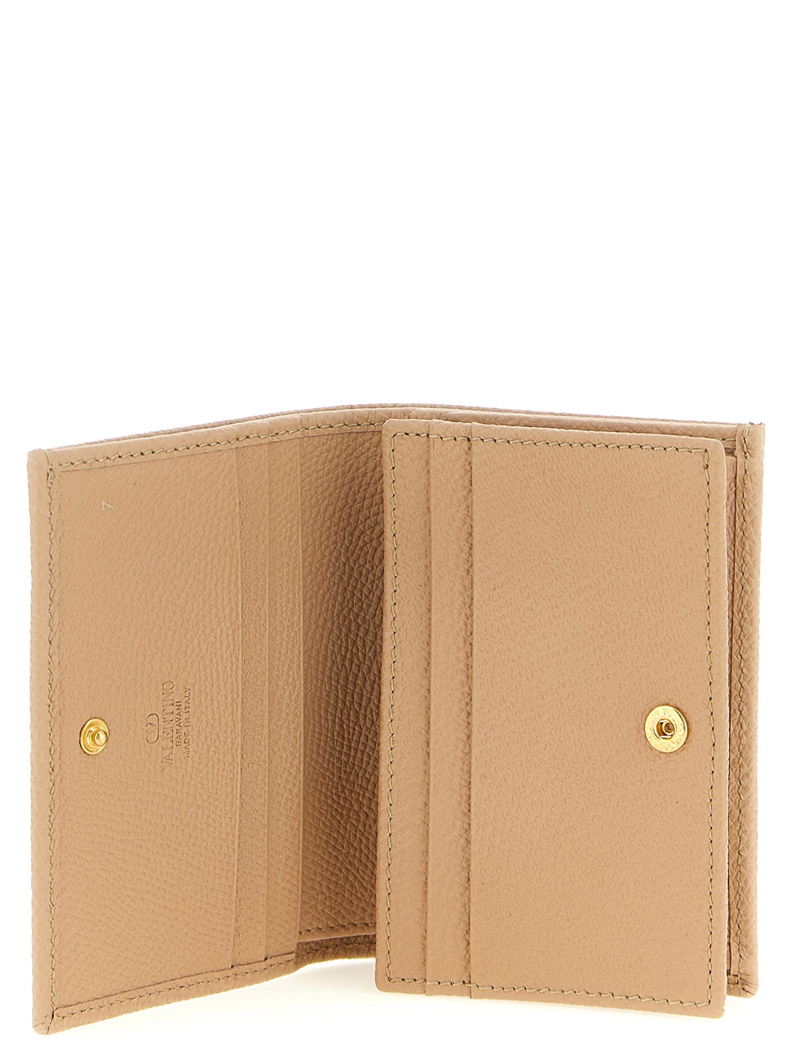 Cardholder Card Case by Valentino Garavani for women in calfskin leather multicolor, pink & signature features a distinguished silhouette, showcasing the distinguished design of the V Logo Calfskin Leather Cardholder Card Case with refined card-organization.