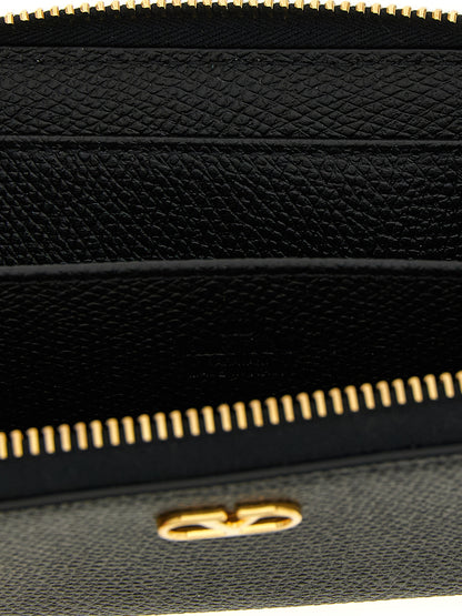 Cardholder Card Case by Valentino Garavani for women in calfskin leather black & signature features a refined silhouette, showcasing the elegant lines of the V Logo Calfskin Leather Cardholder Card Case alongside premium card-organization for a refined finish.