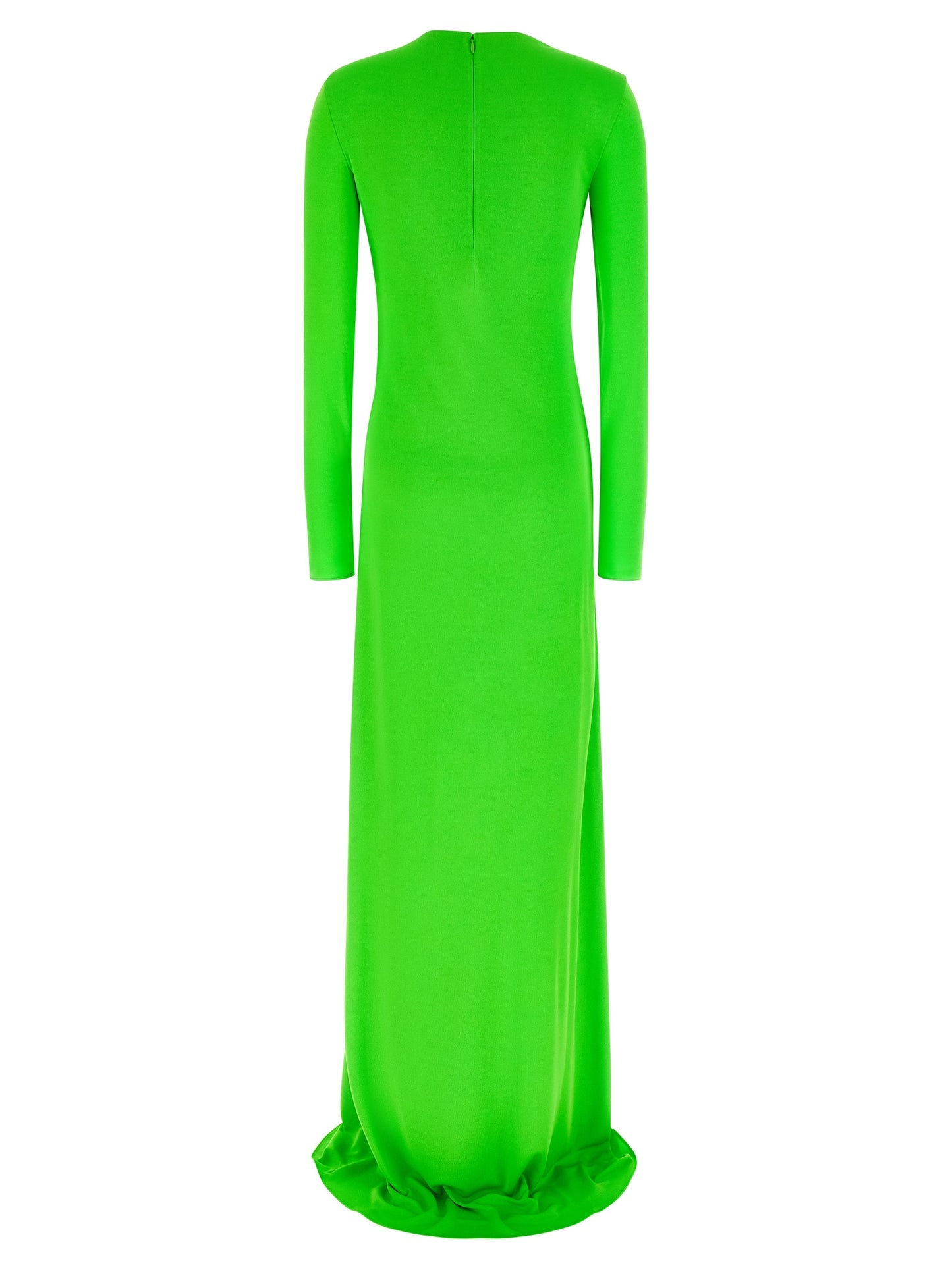 Dress by Tom Ford for women in viscose bicolour & green features an sultry silhouette defined by a crew neckline and , falling to an sultry long for a sultry look.