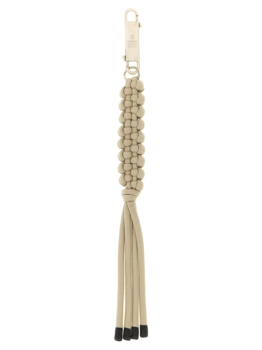 Keychain by Rick Owens for men in lambskin leather gray features an sleek design, highlighting a sophisticated and refined for an sleek look.