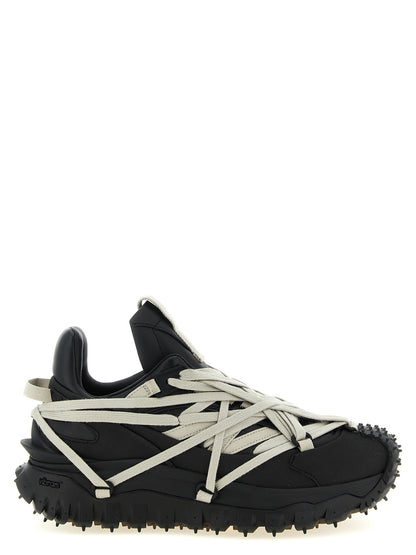 Athletic Sneakers Rick Owens men eva carbon fiber & bos taurus cowhide leather black featuring a avant-garde Men's Athletic EVA Carbon Fiber & Bos Taurus Cowhide Leather Sneakers design with a avant-garde athletic style for a refined finish.