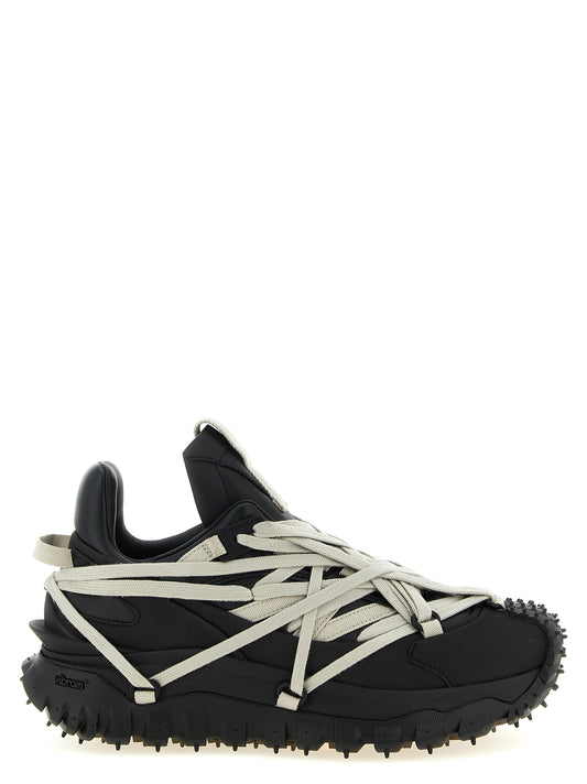Athletic Sneakers Rick Owens men eva carbon fiber & bos taurus cowhide leather black featuring a avant-garde Men's Athletic EVA Carbon Fiber & Bos Taurus Cowhide Leather Sneakers design with a avant-garde athletic style for a refined finish.