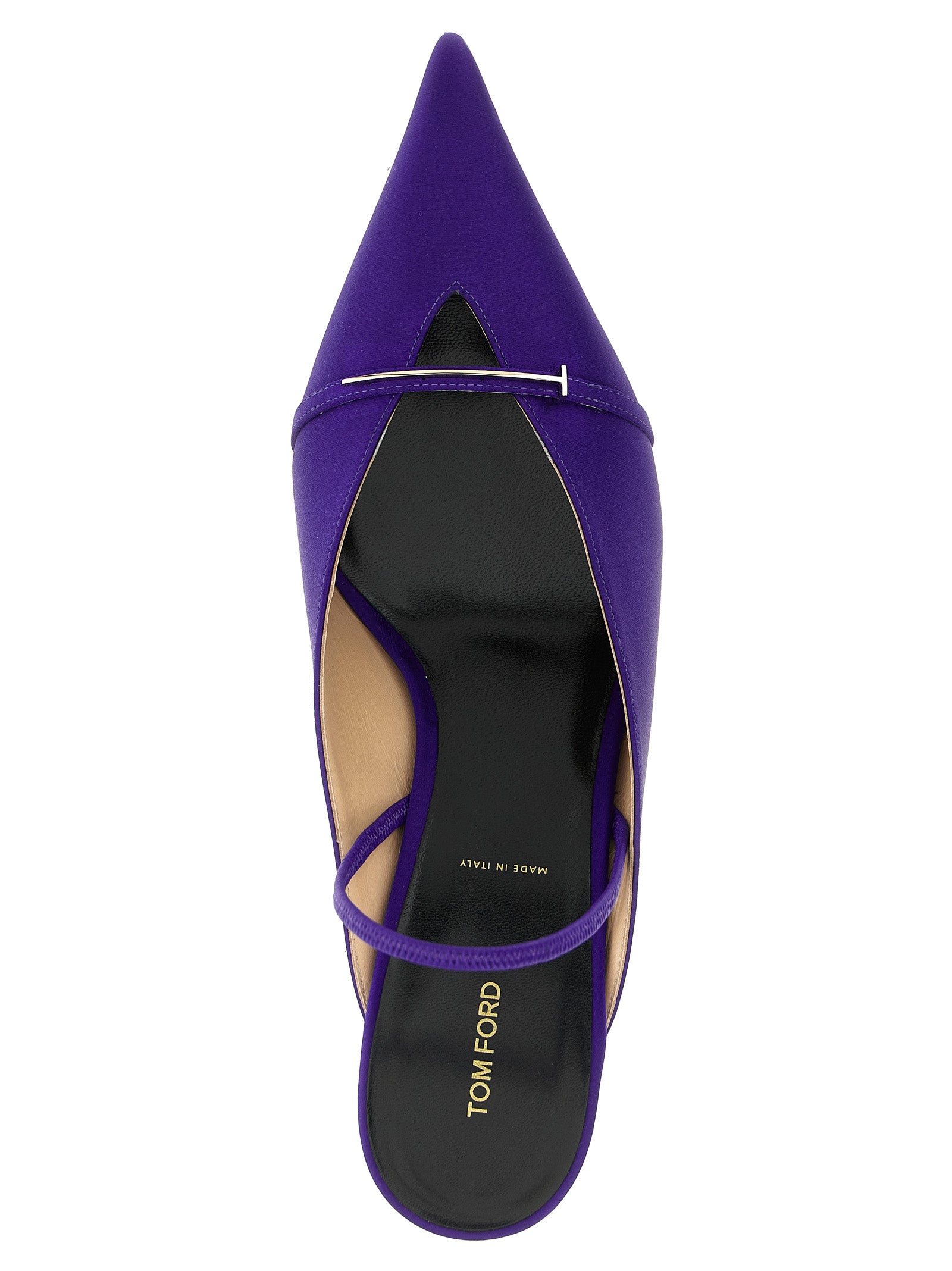 Mid-Heel Stiletto Slingback Pumps Heels by Tom Ford for women in silk viscose satin and purple & signature showcases a effortlessly elegant silhouette as Women's Silk Viscose Satin Mid-Heel Stiletto Slingback Pumps Heels, featuring a effortlessly elegant stiletto mid-heel and a effortlessly elegant pointed toe style for an elegant look.